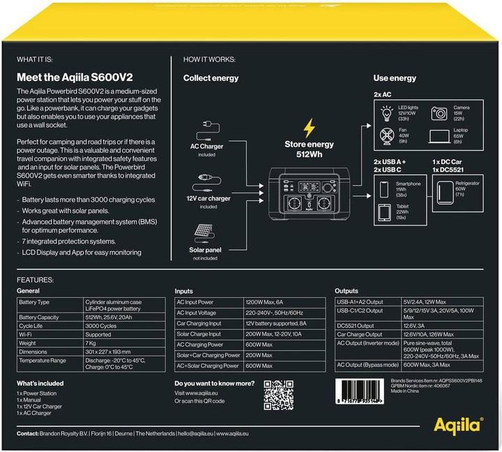 Produktbild Aqiila Battery Recharger (512 Wh, 7 kg)