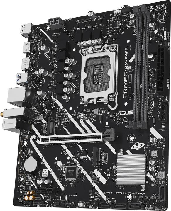 Productafbeelding ASUS MB PRIME B760M-F WIFI (LGA 1700, Intel B760, Micro ATX (mATX))