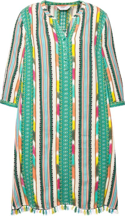Produktbild Angel of Style Kleid, kurze A-Line, Musterstreifen, Knopfleiste, 3/4-Ärmel (50)