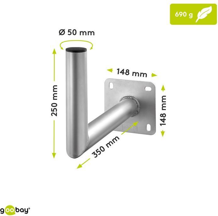 Produktbild Goobay SAT-Schüssel Wandhalter (Spiegel + Antennen Montage)