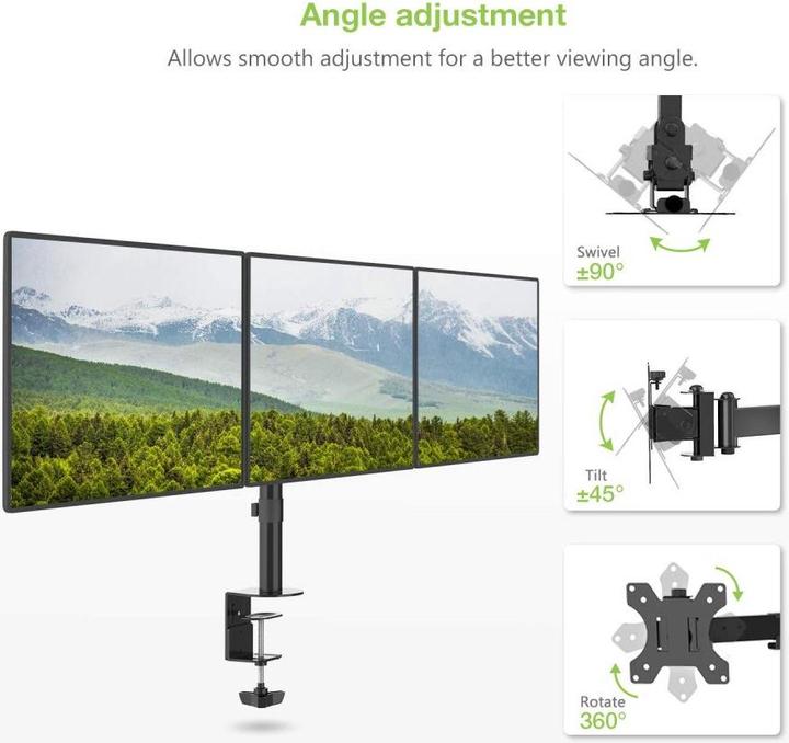 Produktbild Techly Schreibtischhalterung für LCD TV LED 13 24 Klemme (Tisch, 24.02")