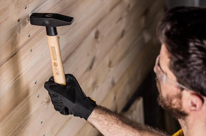 Actual product image Forte tools Metalworker's hammer with wooden handle, 800 g head weight, hammer with wooden handle, premium tool (1026 g)