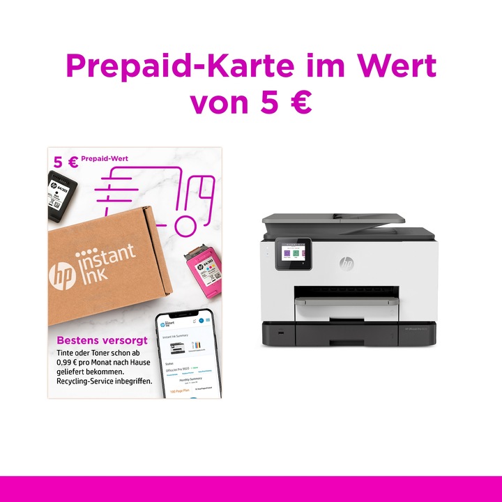 Produktbild HP OfficeJet Pro 9025e (Tintenpatrone, Schwarz-Weiss)