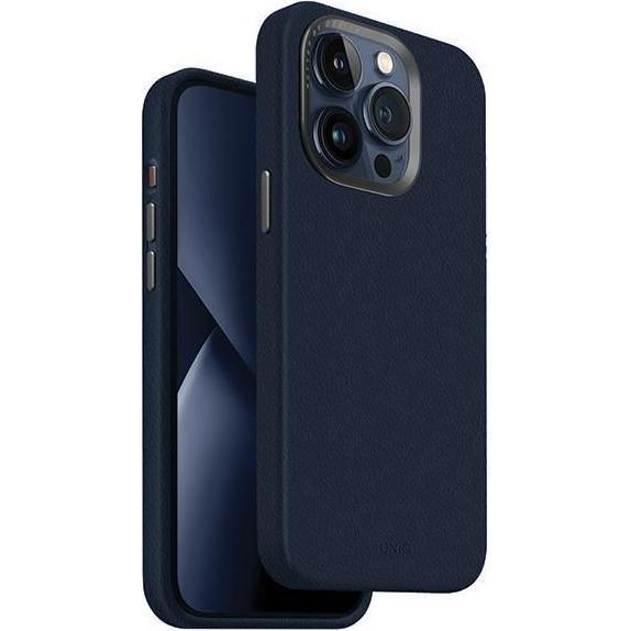 Uniq etui Lyden iPhone 15 Pro 6.1" Magclick Charging granatowy/navy blue (Apple iPhone 15 Pro), Smartphone Hülle, Blau