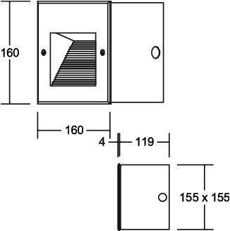 Produktbild Brumberg LED-Wandeinbauleuchte (100 lm)