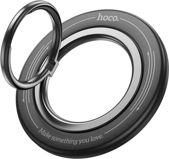 Actual product image Hoco Auto holder magnetic mobile phone ring holder GH3 black