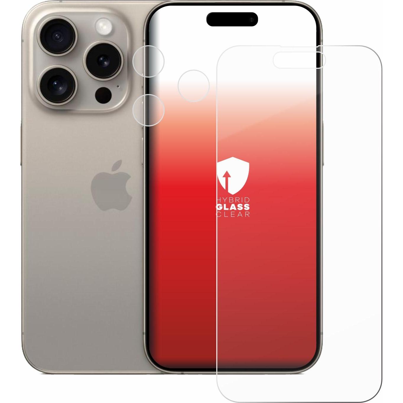 Thumbnail - upscreen Scratch Shield Panzerglasfolie (1 Stück, Apple iPhone 15 Pro), Smartphone Schutzfolie, Transparent