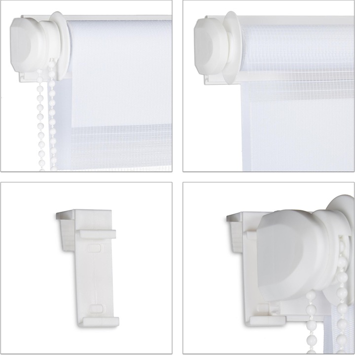 Produktbild Relaxdays Doppelrollo Klemmfix (80 x 6.5 x 156 cm)