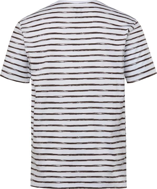 Produktbild JP1880 JP 1880 Herren grosse Grössen T-Shirt, Halbarm, Ringel offwhite 5XL 836180200-5XL (5XL)