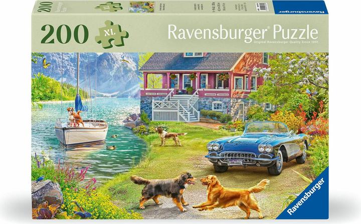 Image du produit Ravensburger Puzzle 12001370 - Maison d'été au bord du lac - Puzzle pour personnes âgées et seniors, avec 200 (200 pièces)