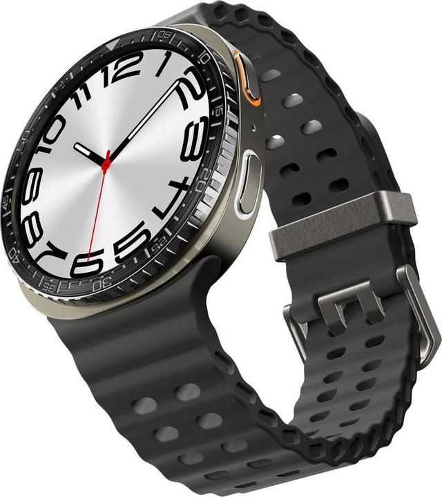 Actual product image Spigen - Bezel Tune Diver - for Samsung Galaxy Watch8 44mm, Stainless Steel - Black