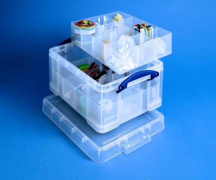 Image du produit Really Useful Box Box rangement 22l av.compar.4l (25.5 x 15.5 x 80 cm, 22 l)