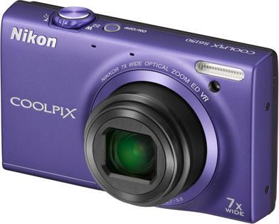 Actual product image Nikon Coolpix S6150, 16MP, 7x Zoom, HD, Touch LCD, Purple (1/2,3'')