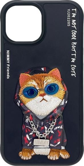 Produktbild Audi Nimmy case iPhone 15 6.1" black Glasses Cool Cat (Apple iPhone 15)