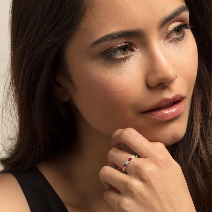 Image du produit Thomas Sabo Bague Pierres de couleur (54, Argent 925)