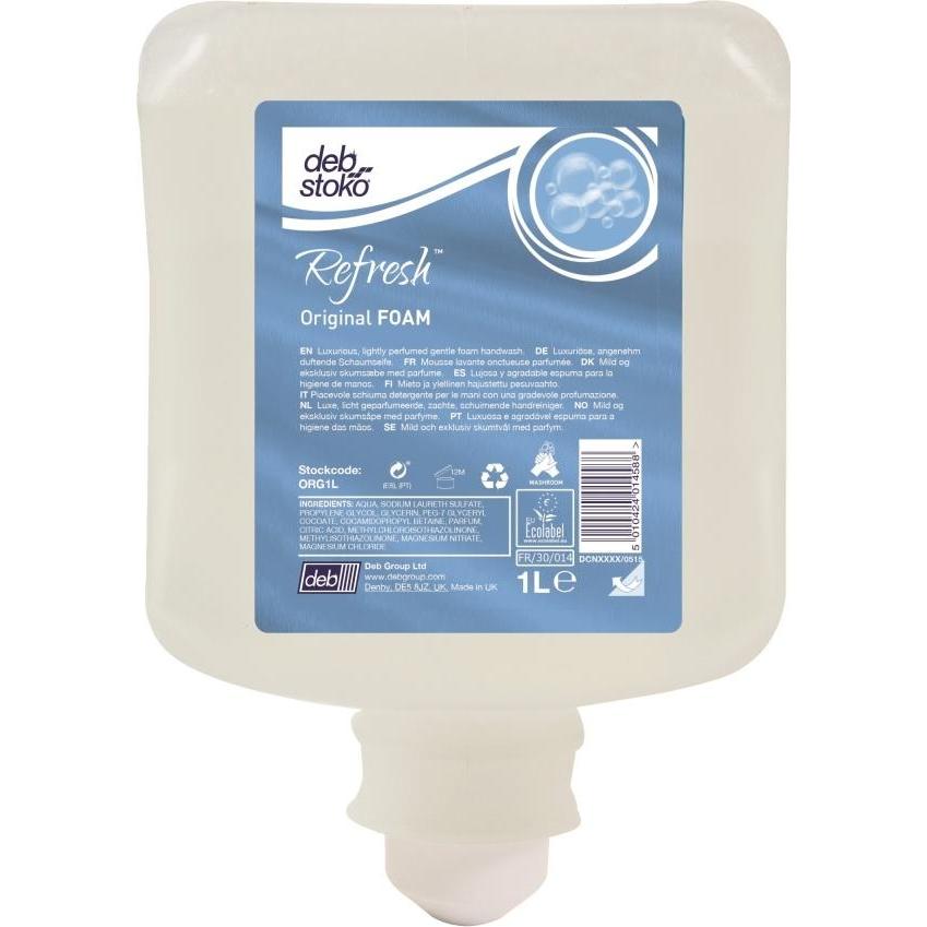 Stoko, Handseife, Schaumseife Original FOAM 1 l passend für 4707 020 186 parfümiert ungefärbt (Flüssigseife, 1000 ml)