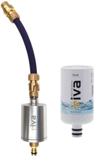 Produktbild Riva Mobiler Trinkwasserfilter MULTI EXPLORER Metallgehäuse mit Filterkartusche und Anschluss-Set