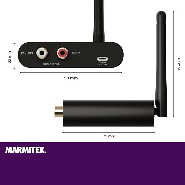 Actual product image Marmitek Subwoofer Anywhere 640 (20 m)
