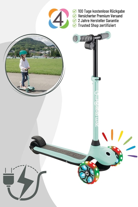 Produktbild Globber E-Motion 4+, mint (10 km/h)