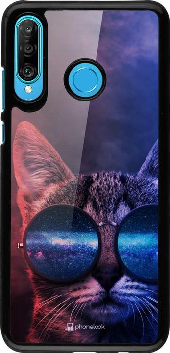 Image du produit PhoneLook Coque Red Blue Cat Glasses (Huawei P30 Lite)