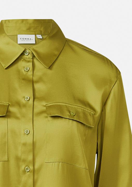 Immagine prodotto Comma Bluse Satinbluse mit aufgesetzen Brusttaschen und Logodetail (32)