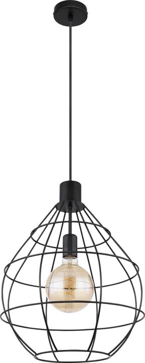 Actual product image Globo Suspension lamp Edwin black 1xE27 (E27)