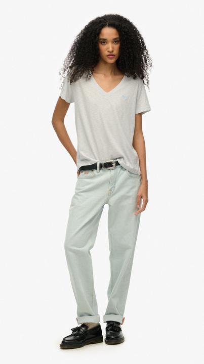 Image du produit Superdry T-shirt flammé à logo brodé et col V (10XL)