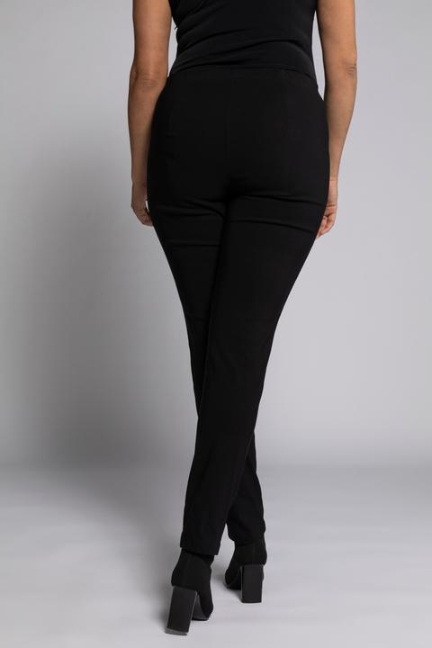 Actual product image Ulla Popken Bengaline Slim Leg Sienna Fit Elastic Waist Pants (56)