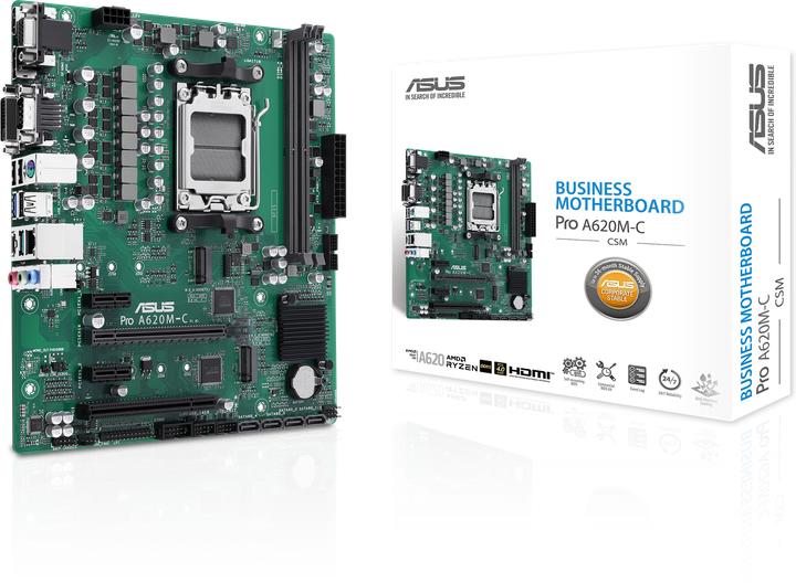Produktbild ASUS PRO A620M-C-CSM (AM5, AMD A620, mATX)