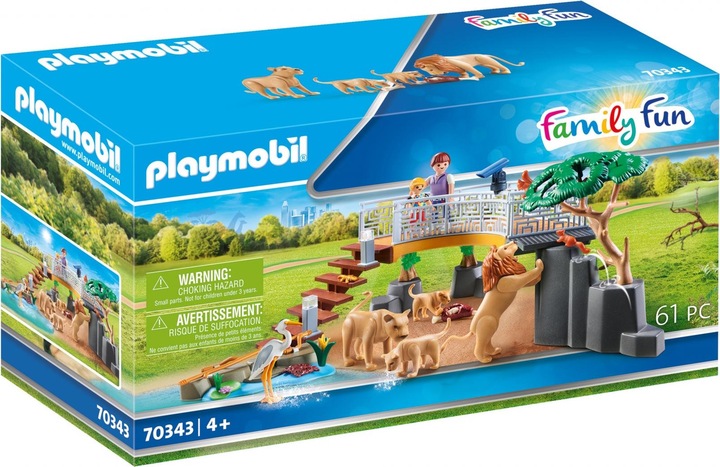 Produktbild Playmobil Löwen im Freigehege (70343, Playmobil Family Fun)