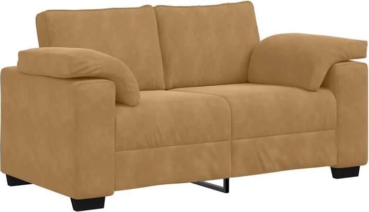 Produktbild vidaXL Zweisitzer-Sofa Braun 120 cm Samt