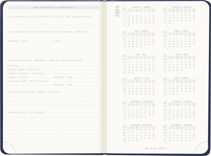Actual product image Rhodia Webplanner 2024 (10 x 15 cm, No binding)