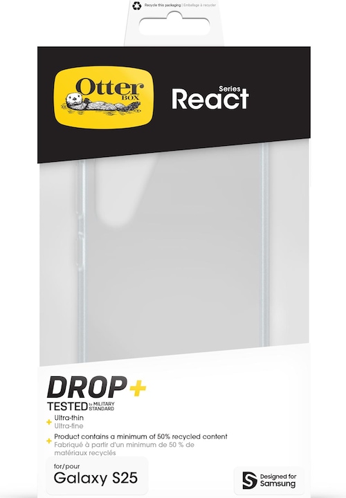 Actual product image OtterBox React (Samsung Galaxy S25)