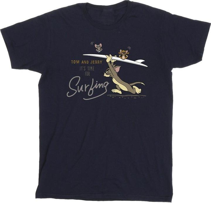 Actual product image Tom & Jerry Mens It's Time For Surfing T-Shirt (XL)