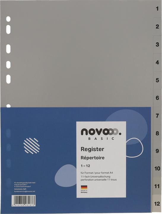 Novooo Register PP grau A4