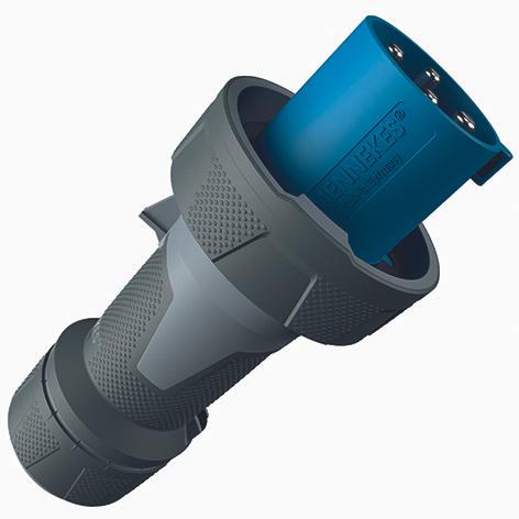 Produktbild Mennekes MEN 13205 PowerTOP Xtra 63A 4P 9H 230V IP67 CEE Stecker vern (CEE 63/5)