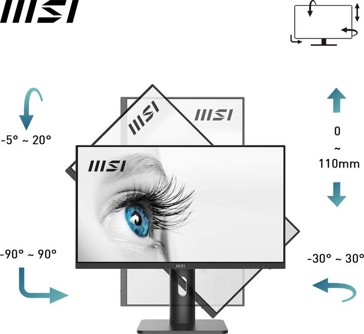 Produktbild MSI PRO MP243XPDE (1920 x 1080 Pixel, 23.80")