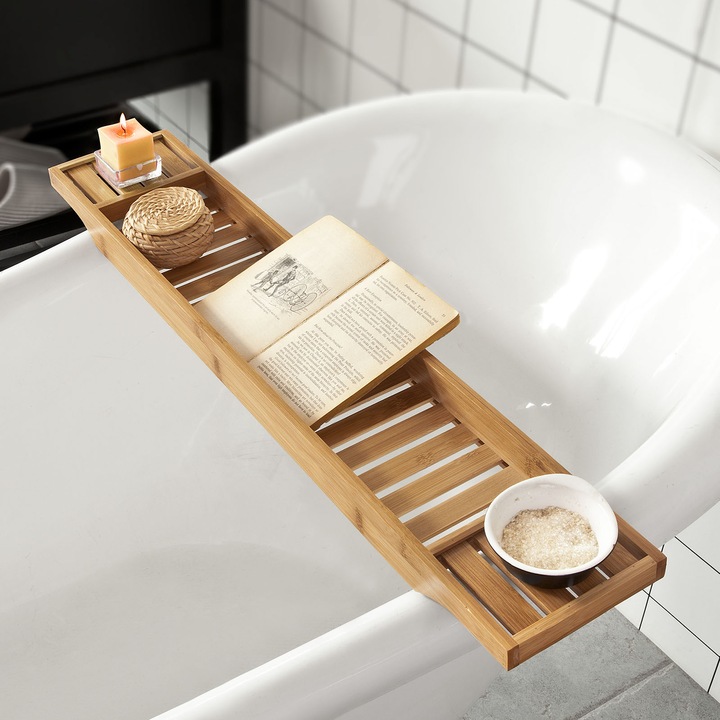 Produktbild SoBuy Badewannenablage (80 x 15 x 5 cm)