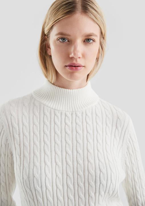 Produktbild s.Oliver Strickpullover Pullover mit Zopfmuster (XXL)