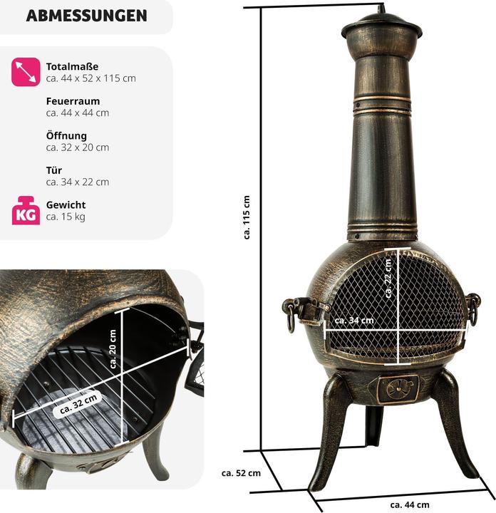 Actual product image tectake Patio oven