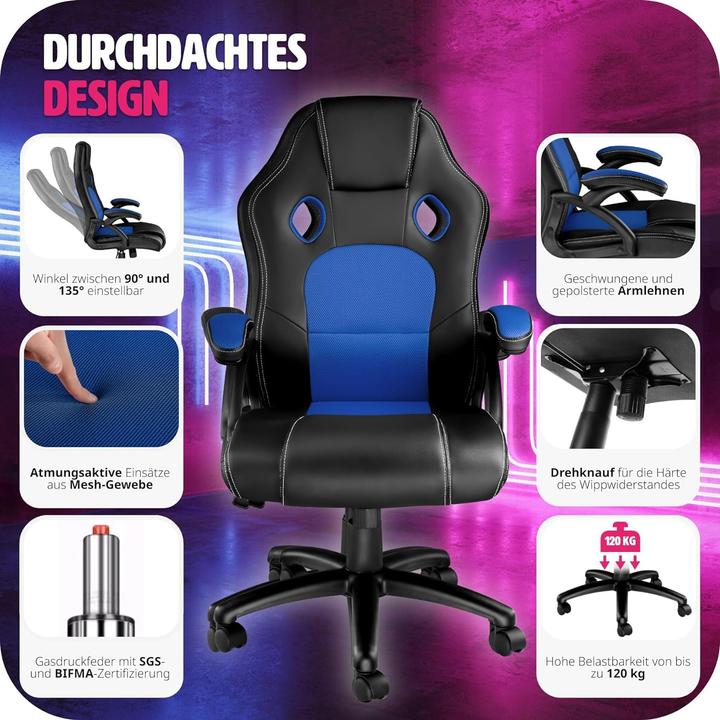 Actual product image tectake Sport seat executive chair (47 - 57 cm)