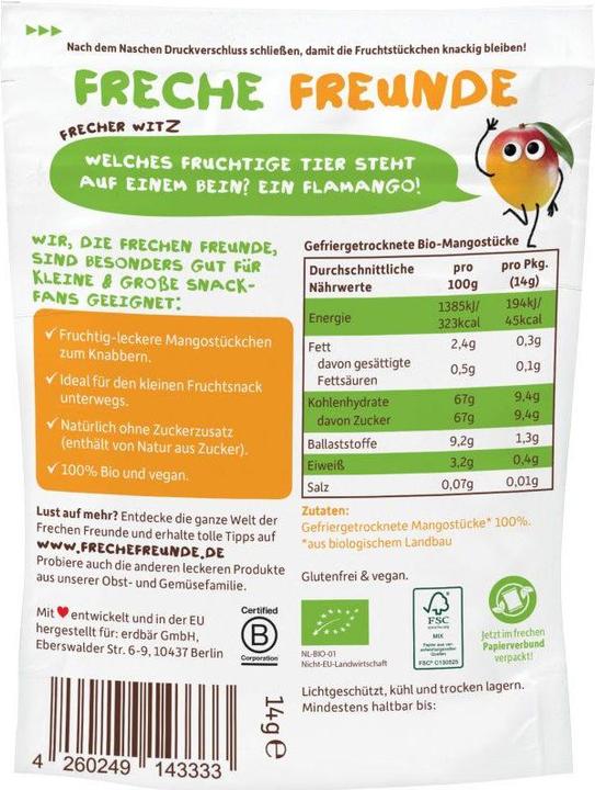 Produktbild Freche Freunde Fruchtchips (14 g)