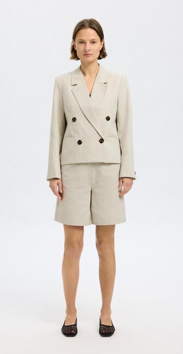 Produktbild Selected Femme Cropped Blazer aus Leinengemisch (40)