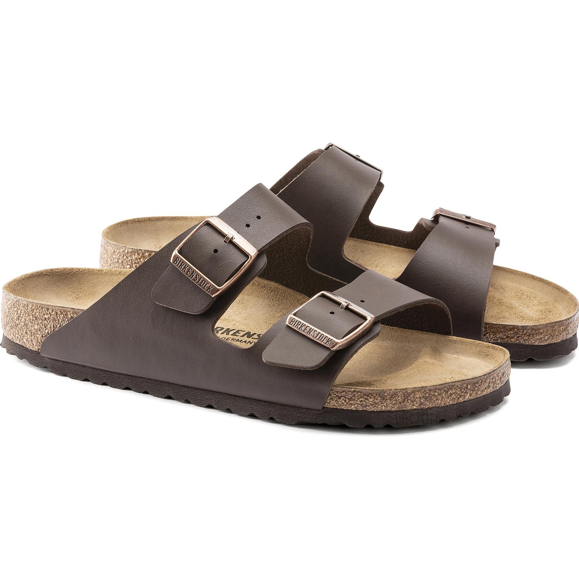 Birkenstock, Unisex, Sandalen, Arizona Birko-Flor schmal, Braun, (39)