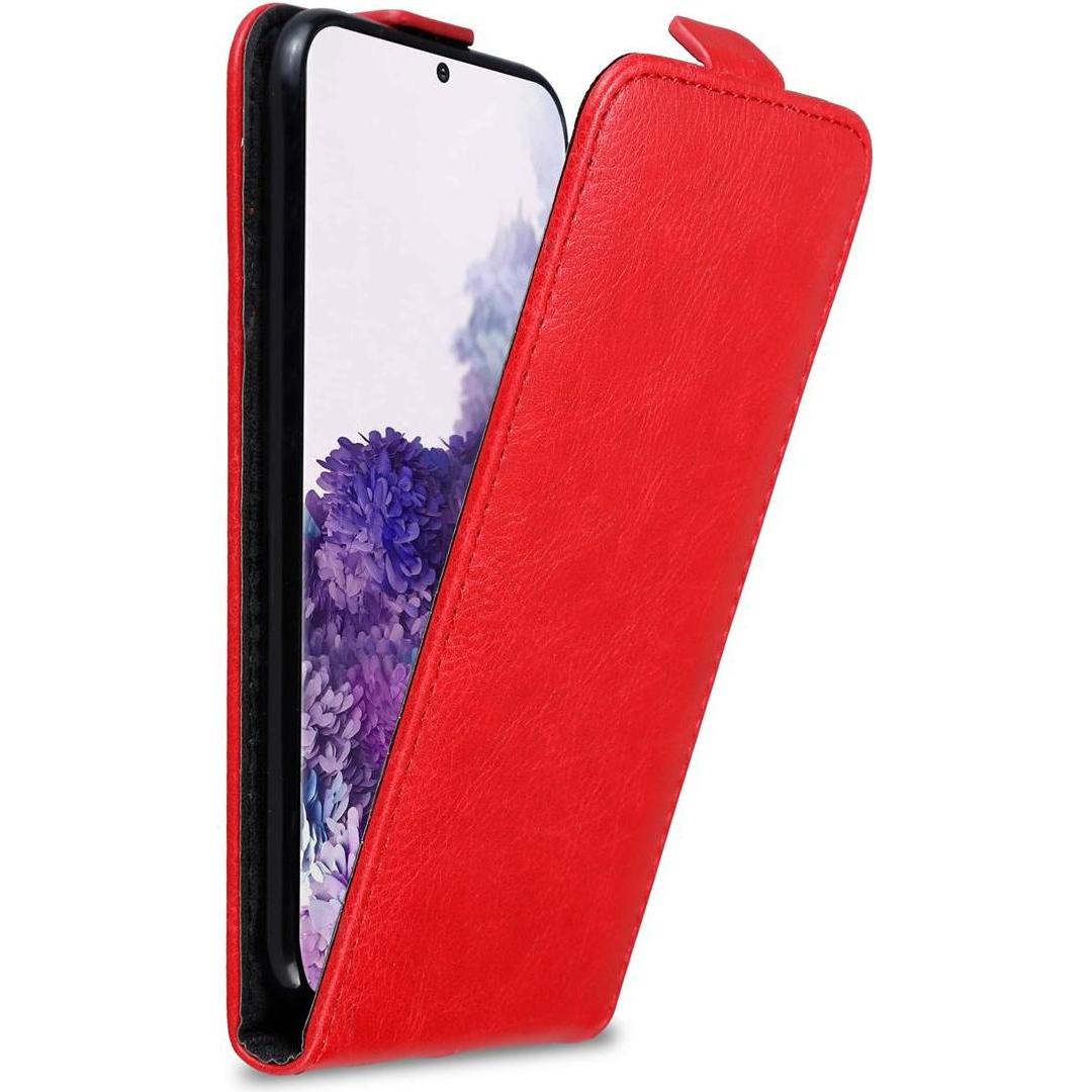 Cadorabo Flip wie Invis Cover (Samsung Galaxy S20), Smartphone Hülle, Rot