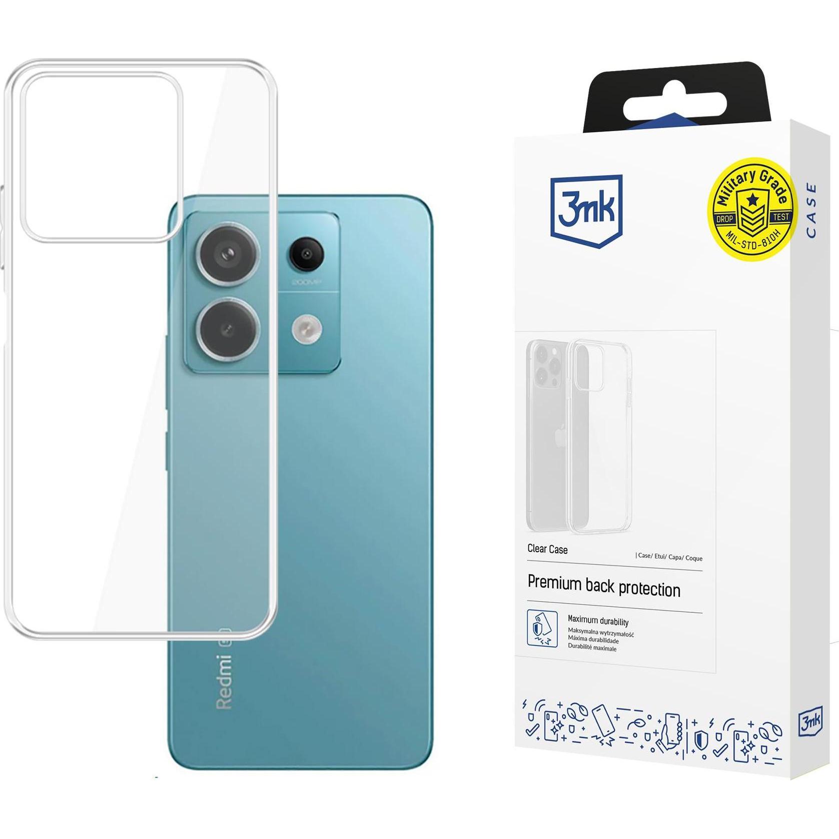 3Mk Trasparente Custodia Redmi Note 13 5G (Xiaomi Redmi Note 13 5G), Cover Smartphone,