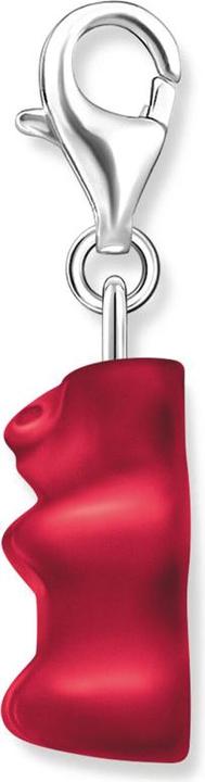 Produktbild Thomas Sabo Charm-Goldbären-Anhänger in Rot Silber (Silber 925)