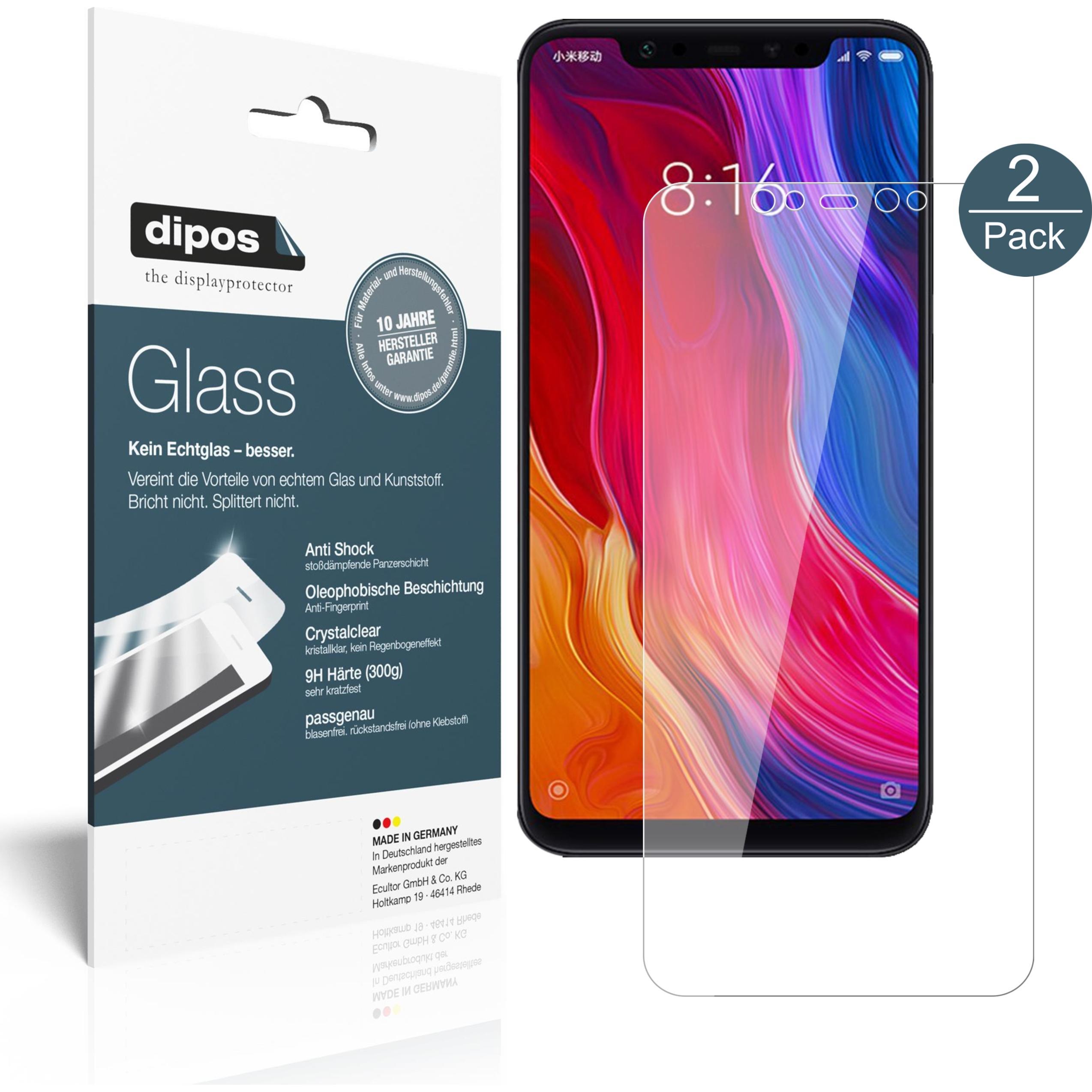 Dipos Displayschutz Anti-Shock (1 Stück, Xiaomi Mi 8 SE), Smartphone Schutzfolie, Transparent