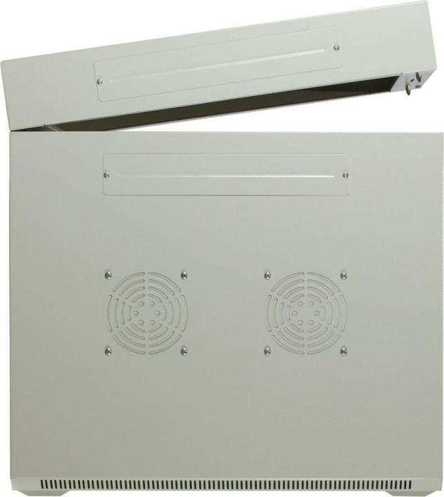 Produktbild Dsit 6 HE Serverschrank, wendbares Wandgehäuse mit Glastür, Weiss (BxTxH) 600 x 600 x 368mm (6 HE, 19 Zoll Rack)