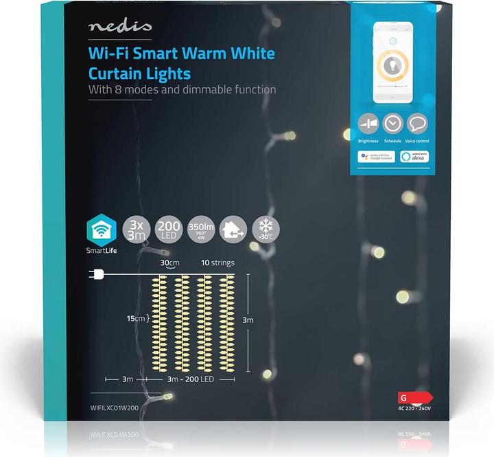 Actual product image Nedis SmartLife Decorative LED Wi-Fi Android™ / IOS (0.20 m)